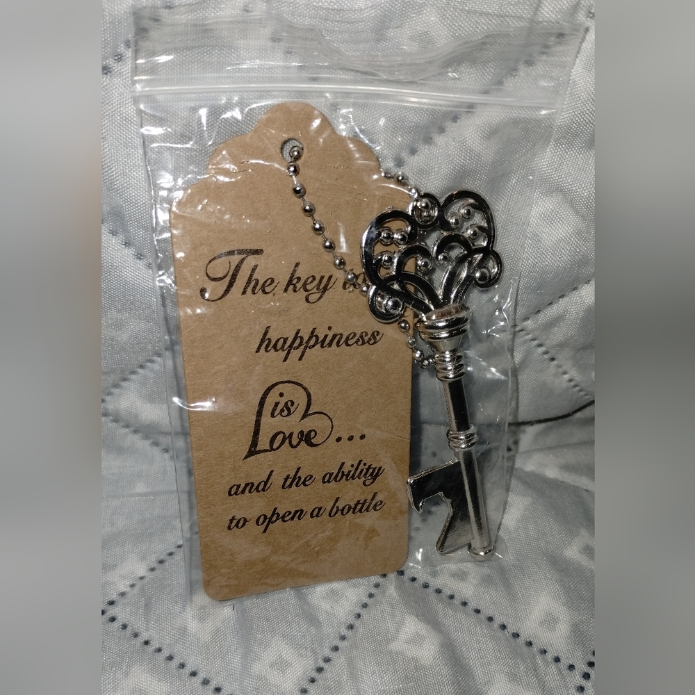 The Key To Happiness Bottle Opener Keyring/Keychain